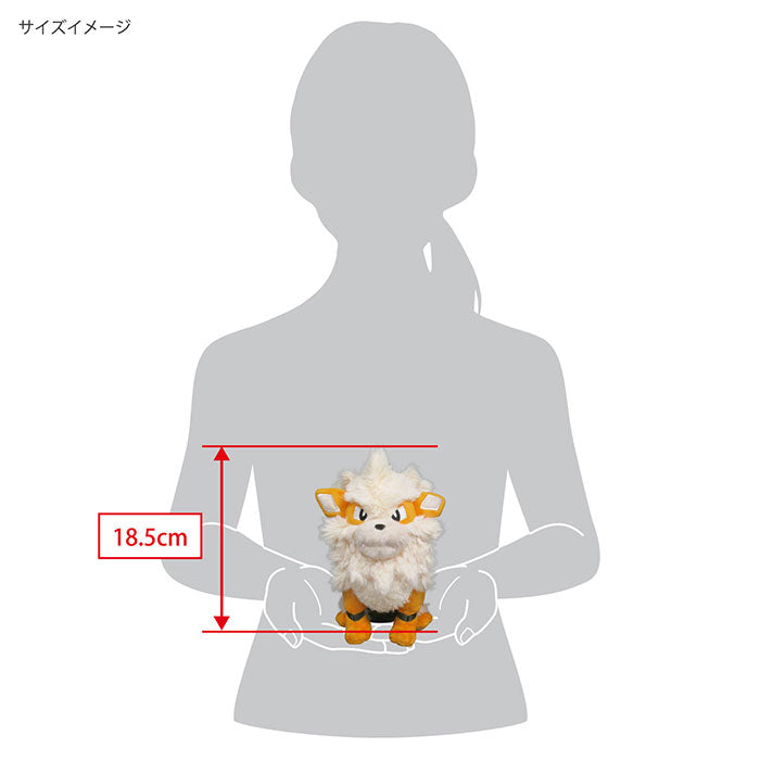 Pokemon - Arcanine PP187 (S) Plush, Franchise: Pokemon, Brand: San-ei Boeki, Type: Plushies, Dimensions: W11×D23×H18.5cm, Nippon Figures