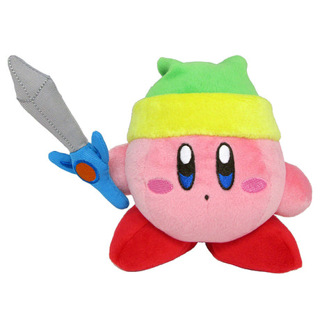 Kirby - Sword Kirby KP09 (S) - All Star Collection - San-ei Boeki - Plush, Franchise: Kirby, Brand: San-ei Boeki, Type: Plushies, Dimensions: W13×D8.5×H10 cm, Nippon Figures
