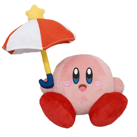 "Kirby - Parasol Kirby KP23 (S) - All Star Collection - San-ei Boeki - Plush, Franchise: Kirby, Brand: San-ei Boeki, Type: Plushies, Dimensions: W14×D11.5×H19 cm, Nippon Figures"