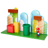 Super Mario - Mushroom Kingdom Playset FPS-001 - Figure Collection - San-ei Boeki, Franchise: Super Mario, Brand: San-ei Boeki, Type: General, Dimensions: W35.5×D6.5×H20.5 cm, Nippon Figures