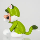 Super Mario - Cat Luigi FCM-018 Figure Collection by San-ei Boeki, Franchise: Super Mario, Brand: San-ei Boeki, Type: General, Dimensions: W9.5×D5×H14 cm, Nippon Figures