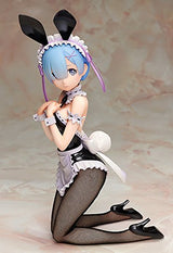 Re:Zero kara Hajimeru Isekai Seikatsu - Rem - B-style - 1/4 - Bunny ver. (FREEing), PVC figure with dimensions of 300mm, released on 28. Aug 2018, sold at Nippon Figures