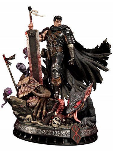 Berserk - Guts - Kuri Puck - Ultimate Premium Masterline UPMBR-01 - 1/4 - Kuro no Kenshi (Prime 1 Studio), Franchise: Berserk, Brand: Prime 1 Studio, Release Date: 10. Jan 2018, Dimensions: W=720mm (28.08in) L=500mm (19.5in) H=900mm (35.1in), Scale: 1/4, Material: POLYSTONE, TRANSLUCENT RESIN, Store Name: Nippon Figures