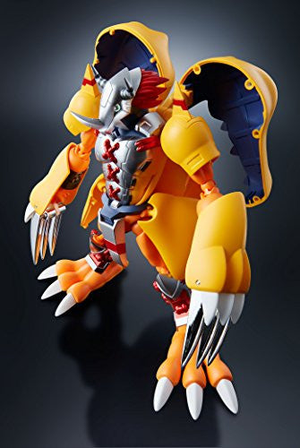 Digimon Adventure - Agumon - WarGreymon - Digivolving Spirits #01, Bandai action figure released on 18. Nov 2017, made of ABS, DIE CAST, PVC materials, sold at Nippon Figures.