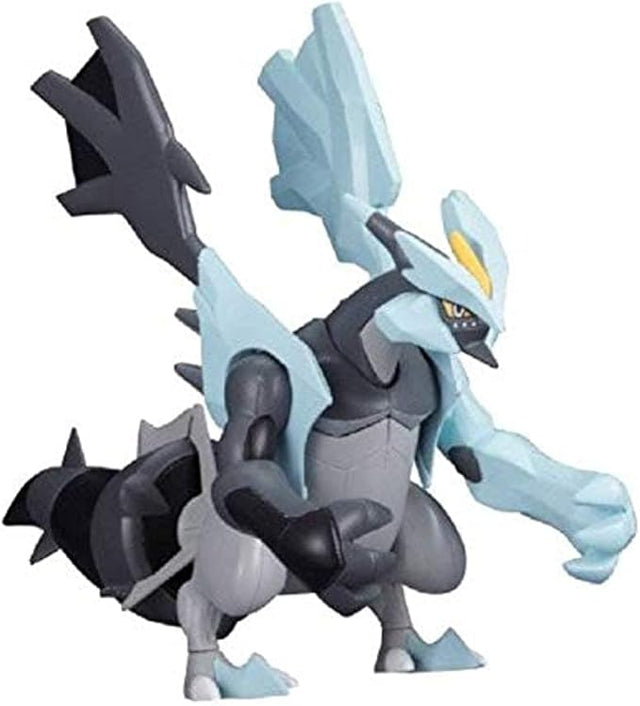 Pokémon - Black Kyurem - Pokémon Model Kit Collection No.27 (Bandai), Includes special clear display stand, 3 molded parts, 1 sticker sheet, and assembly instruction manual, Nippon Figures
