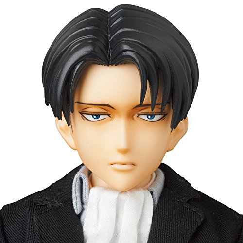 Attack on Titan - Levi Ackerman - Real Action Heroes #697 - 1/6 - Suit Ver. (Medicom Toy), Franchise: Attack on Titan, Brand: Medicom Toy, Release Date: 07. Sep 2015, Dimensions: H=300 mm (11.7 in), Scale: 1/6, Material: ABS, FABRIC, PVC, Store Name: Nippon Figures