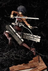 Attack on Titan - Mikasa Ackerman - 1/8 - DX ver. - 2024 Re-release (Good Smile Company), Franchise: Attack on Titan, Brand: Good Smile Company, Release Date: 31. Dec 2024, Type: General, Dimensions: H=280mm (10.92in, 1:1=2.24m), Scale: 1/8, Nippon Figures