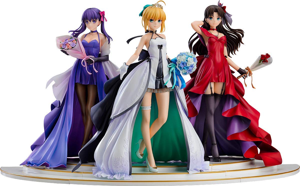 "Fate/Stay Night - Saber - Matou Sakura - Rin Tohsaka - 1/7 - 15th Celebration Dress Ver. (Good Smile Company), Franchise: Fate/Stay Night, Brand: Good Smile Company, Release Date: 30. Nov 2021, Type: General, Store Name: Nippon Figures"