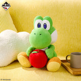 Super Mario - Yoshi Plush with Apple - Ichiban Kuji - Super Mario with Yoshi - A Prize (Bandai Spirits)