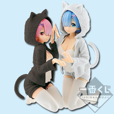 Re:Zero kara Hajimeru Isekai Seikatsu - Ram - Rem - Ichiban Kuji - Ichiban Kuji Re:Zero kara Hajimeru Isekai Seikatsu - Itsu demo Anata to Isshodayo - Nyanko Mode, Last One ver., Release Date: 12. May 2018, Nippon Figures