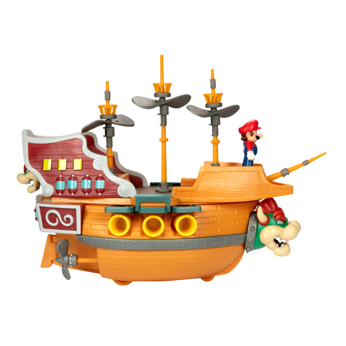 Super Mario - Bowser's Airship Playset DX BPS-005 - Figure Collection - San-ei Boeki, Franchise: Super Mario, Brand: San-ei Boeki, Type: General, Dimensions: W43×D13.5×H38 cm, Nippon Figures