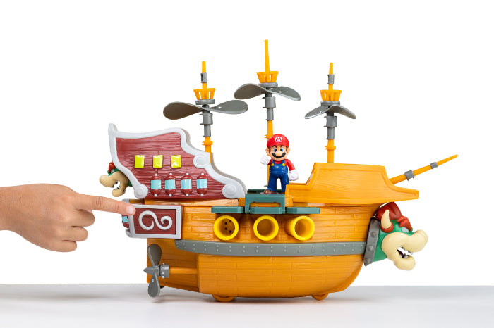 Super Mario - Bowser's Airship Playset DX BPS-005 - Figure Collection - San-ei Boeki, Franchise: Super Mario, Brand: San-ei Boeki, Type: General, Dimensions: W43×D13.5×H38 cm, Nippon Figures