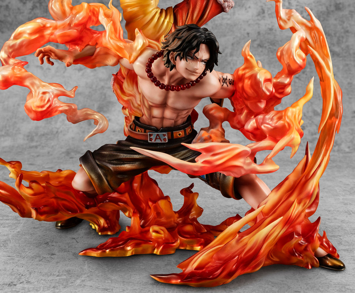 One Piece - Monkey D. Luffy - Portgas D. Ace - Portrait Of Pirates Maximum - Kyoudai no Kizuna, 20th LIMITED Ver. (MegaHouse), Franchise: One Piece, Brand: MegaHouse, Release Date: 31. Oct 2024, Dimensions: W=200mm (7.8in) L=230mm (8.97in) H=245mm (9.56in), Store Name: Nippon Figures