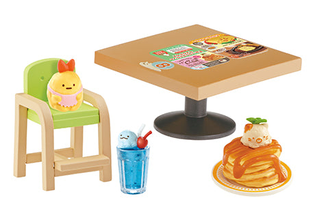 Sumikko Gurashi - Welcome! Sumikko Restaurant - Re-ment - Blind Box, San-X franchise, Re-ment brand, Release Date: 12th April 2021, Blind Boxes type, Box Dimensions: 11.5x7x5 cm, Material: PVC, ABS, Number of types: 8 types, Nippon Figures.