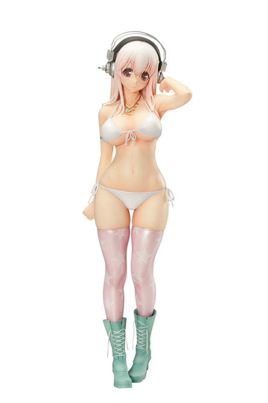 SoniComi (Super Sonico) - Sonico - 1/5 - SoniComi Package ver. - 2024 Re-release (Orchid Seed), Franchise: SoniComi (Super Sonico), Brand: Orchid Seed, Release Date: 30. Jun 2024, Type: General, Dimensions: H=330mm (12.87in, 1:1=1.65m), Scale: 1/5, Nippon Figures