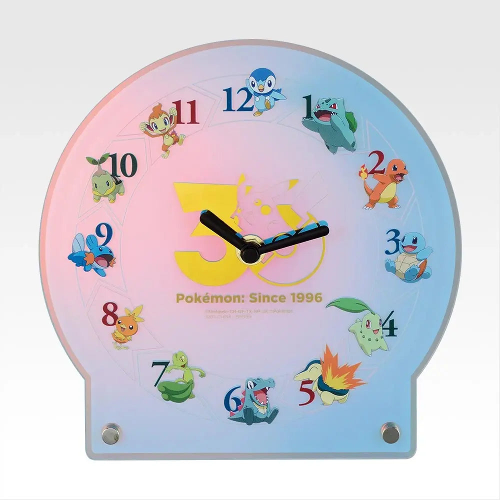 Pokémon - Acrylic Clock - Ichiban Kuji - 30th ANNIVERSARY vol.1 - A Prize (Bandai Spirits)