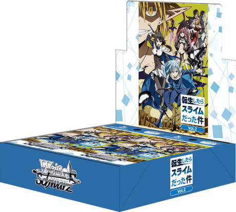 When I Reincarnated as a Slime Vol.2 - Weiss Schwarz Card Game - Booster Box, Franchise: When I Reincarnated as a Slime Vol.2, Brand: Weiss Schwarz, Release Date: 2021-03-26, Type: Trading Cards, Cards per Pack: 9 cards, Packs per Box: 16 packs, Nippon Figures