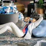 Detective Conan - Kaito Kid - Premium Chokonose Figure (SEGA), featuring Kaito Kid in a relaxed pose on a cushion, part of SEGA's Premium Chokonose lineup, dimensions approx. 8×7cm, release date 17.June 2024, available at Nippon Figures.