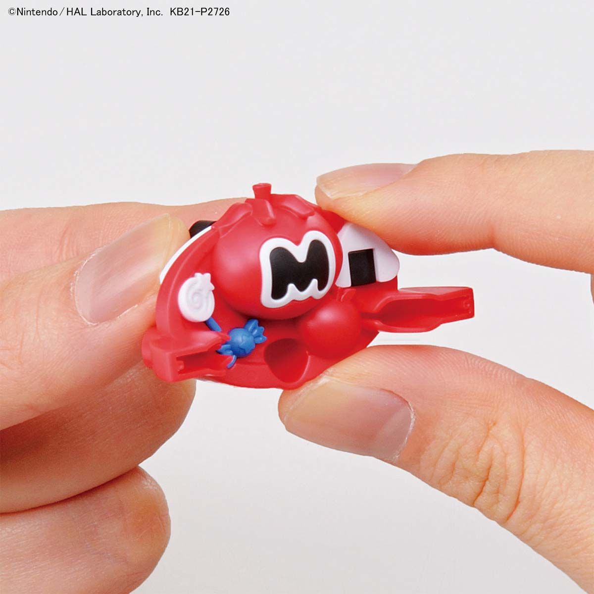 Kirby - ENTRY GRADE Model Kit (Bandai), Beginner-friendly Kirby model kit with face color separation parts like Maxim Tomato and rice balls. Easy assembly with touch gate feature, no adhesive or tools required. Comes with Warp Star-shaped base. Includes 4 runners, instruction manual, and foil seal. Franchise: Kirby, Brand: Bandai, Release Date: 2021-06-19. Sold at Nippon Figures.