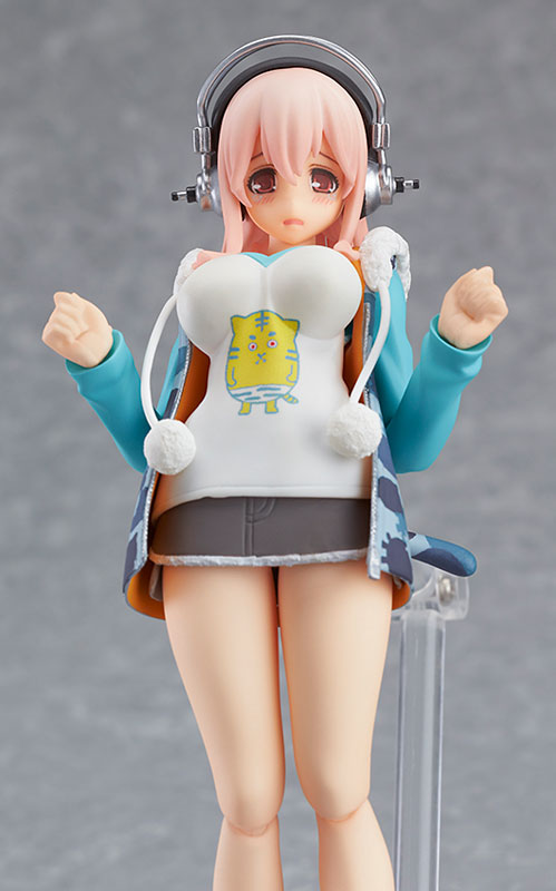Nitro Super Sonic - Sonico - Figma #169 - Tiger Parka ver., Franchise: Nitro Super Sonic, Brand: Max Factory, Release Date: 22. May 2013, Type: figma, Dimensions: H=135 mm (5.27 in), Material: ABS, PVC, Nippon Figures