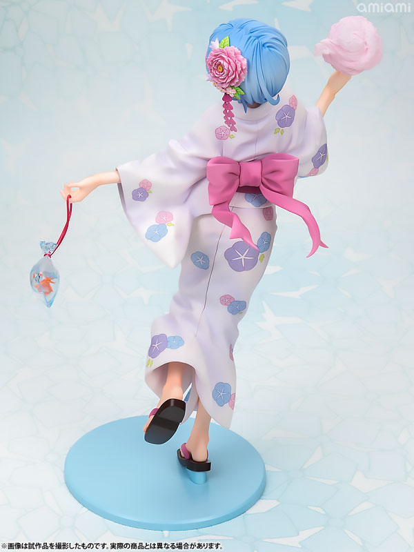 Re:Zero kara Hajimeru Isekai Seikatsu - Rem - 1/7 - Yukata ver. (Kadokawa, Revolve), Dimensions: 230 mm, Scale: 1/7 H=230mm (8.97in, 1:1=1.61m), Material: ABSPVC, Nippon Figures