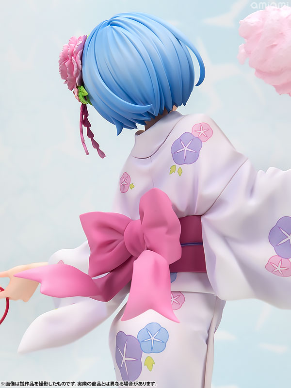 Re:Zero kara Hajimeru Isekai Seikatsu - Rem - 1/7 - Yukata ver. (Kadokawa, Revolve), Dimensions: 230 mm, Scale: 1/7 H=230mm (8.97in, 1:1=1.61m), Material: ABSPVC, Nippon Figures