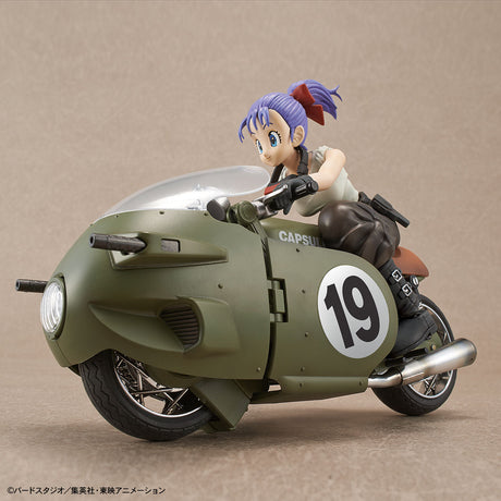 Dragon Ball - Bulma's Variable No.19 Motorcycle - Figure-rise Mechanics Model Kit, Includes motorcycle, Bulma figure, arm and leg replacement parts, arm parts, display base, molded parts, foil seal, water-transfer decal, springs, and instruction manual. Franchise: Dragon Ball, Brand: Bandai, Release Date: 2018-12-08. Store Name: Nippon Figures