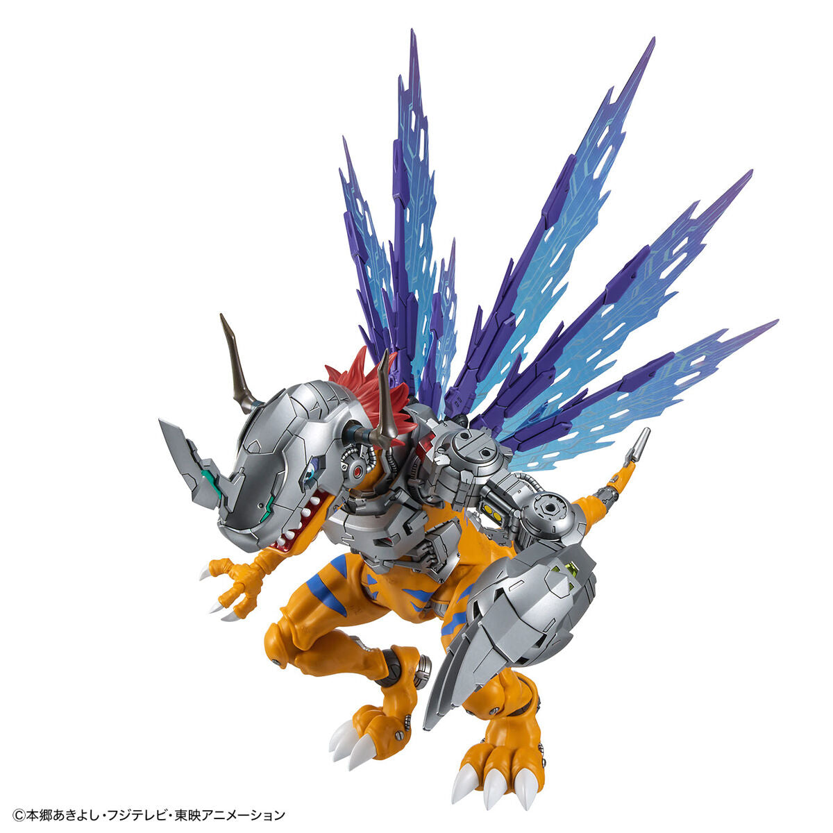 Digimon - MetalGreymon (Vaccine) - Figure-rise Standard Amplified Model Kit, Armament parts x1 set, Display base x1, Joint parts x1 set, Stickers x1, 3D metallic stickers x1, PET sheet x1, Lead wires x2 types, Franchise: Digimon, Brand: Bandai, Release Date: 2023-11-25, Type: Model Kit, Nippon Figures