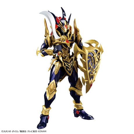 Yu-Gi-Oh! -Duel Monsters - Black Luster Soldier - Figure-rise Standard Amplified Model Kit, Super warrior of light and darkness with movable points and detailed armor and shield, Nippon Figures