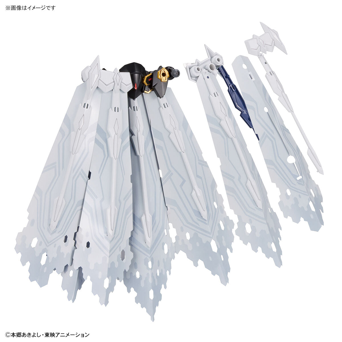Digimon - Alphamon - Figure-rise Standard Amplified Model Kit (Bandai), Holy Sword Gradalpha x1, Hand parts x1 set, PET sheets x2 types, Stickers x1, Jewel stickers x1 set, Franchise: Digimon, Brand: Bandai, Release Date: 2022-09-23, Type: Model Kit, Nippon Figures
