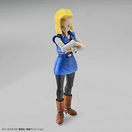 Dragon Ball - Android 18 - Figure-rise Standard Model Kit, Includes Energy effect parts, Facial expressions x3, Fist hands x1 each, Open hands x1 each, Franchise: Dragon Ball, Brand: Bandai, Release Date: 2019-10-12, Type: Model Kit, Nippon Figures