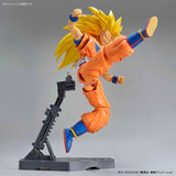Dragon Ball - Super Saiyan 3 Son Goku - Figure-rise Standard Model Kit, Includes Kamehameha effect parts and Instant Transmission hand parts, Nippon Figures"