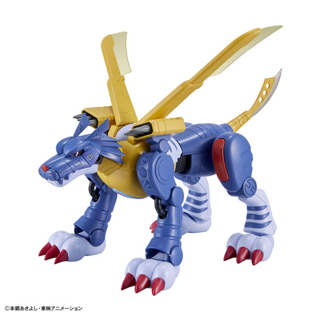 Digimon - MetalGarurumon - Figure-rise Standard Model Kit, Featuring a design based on the anime setting with wide range of movement joints and "Beam Wing" effect, Nippon Figures