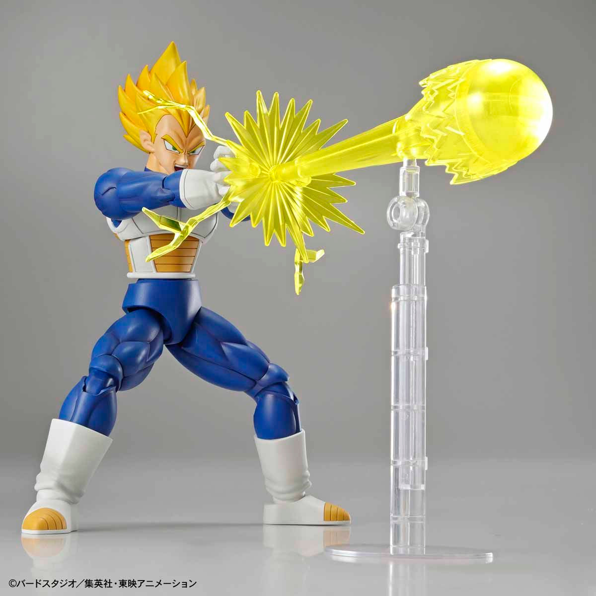 Dragon Ball - Super Saiyan Vegeta - Figure-rise Standard Model Kit, Includes Big Bang Attack and Final Flash effect parts, Stands at 145mm, Nippon Figures