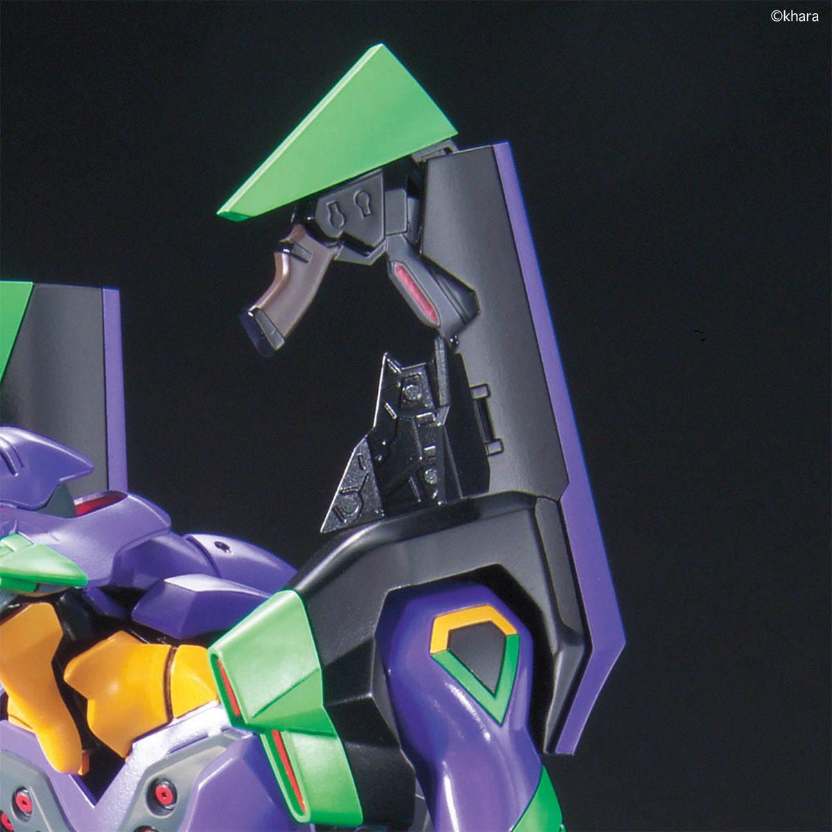 Evangelion - Unit-01 - LMHG New Theatrical Edition Model Kit, includes 2 progressive knives, 1 palette rifle, and 1 umbilical cable, sold by Nippon Figures