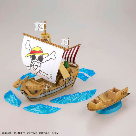 One Piece - Going Merry (Memorial Color Ver.) - Grand Ship Collection Model Kit, 20th anniversary edition of the Going Merry with wave effect parts and commemorative plate, Nippon Figures.