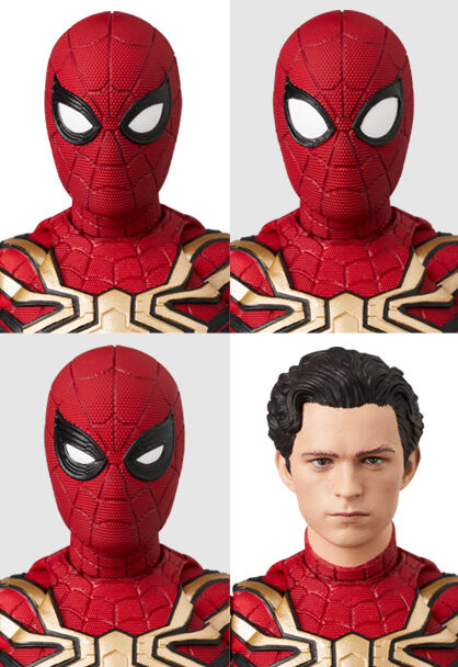 Spider-Man: No Way Home - Peter Parker - Spider-Man - Mafex (No.245) - Integrated Suit (Medicom Toy), from the Spider-Man: No Way Home franchise, by Medicom Toy, releasing on 30. Apr 2025, action figure with dimensions H=150mm (5.85in), Nippon Figures