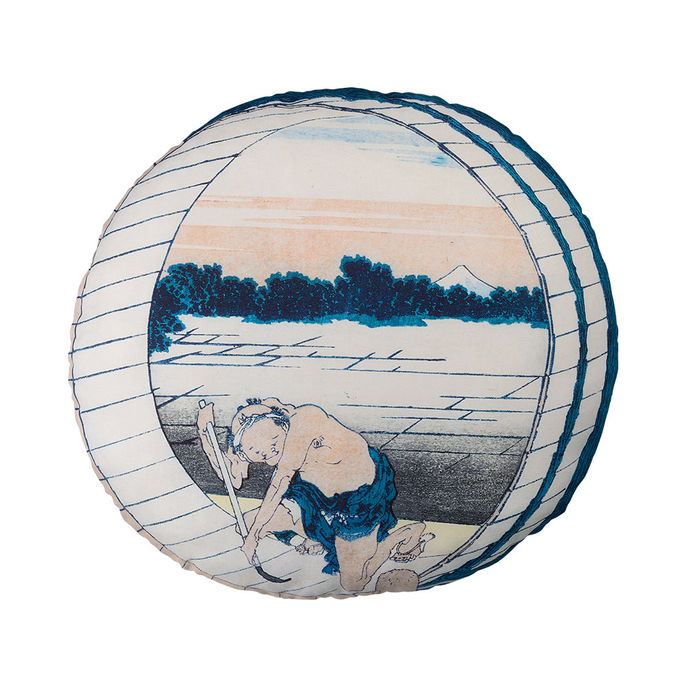 Katsushika Hokusai - Fujimigahara in Owari Province Cushion - Ichiban Kuji - Katsushika Hokusai - B Prize (Bandai Spirits)