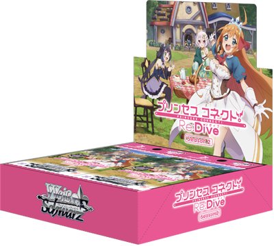 Anime Princess Connect! Re:Dive Season 2 - Weiss Schwarz Card Game - Booster Box, Franchise: Anime Princess Connect! Re:Dive Season 2, Brand: Weiss Schwarz, Release Date: 2022-09-09, Trading Cards, Cards per Pack: 1 pack of 9 cards, Packs per Box: 16 packs, Nippon Figures