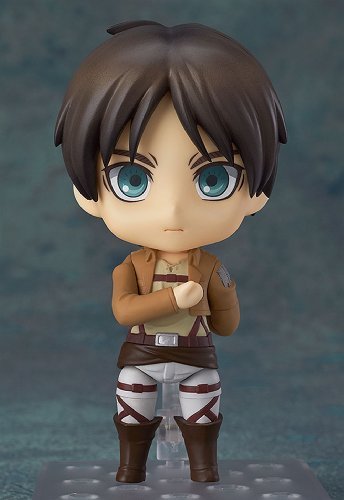 Attack on Titan - Eren Yeager - Nendoroid #375 (Good Smile Company), Franchise: Attack on Titan, Brand: Good Smile Company, Release Date: 22. Oct 2013, Type: Nendoroid, Dimensions: H=100 mm (3.9 in), Material: ABS, PVC, Nippon Figures