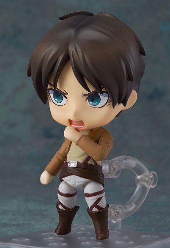 Attack on Titan - Eren Yeager - Nendoroid #375 (Good Smile Company), Franchise: Attack on Titan, Brand: Good Smile Company, Release Date: 22. Oct 2013, Type: Nendoroid, Dimensions: H=100 mm (3.9 in), Material: ABS, PVC, Nippon Figures