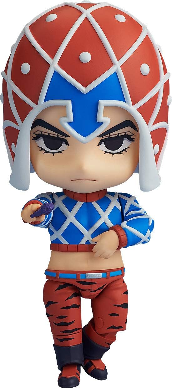 JoJo's Bizarre Adventure - Golden Wind - Guido Mista - Sex Pistols - Nendoroid #1356 - 2024 Re-release (Good Smile Company, Medicos Entertainment), Franchise: JoJo's Bizarre Adventure, Golden Wind, Release Date: 31. Jan 2024, Type: Nendoroid, Dimensions: H=100mm (3.9in), Store Name: Nippon Figures