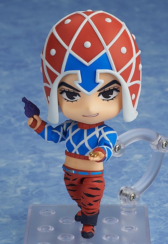 JoJo's Bizarre Adventure - Golden Wind - Guido Mista - Sex Pistols - Nendoroid #1356 - 2024 Re-release (Good Smile Company, Medicos Entertainment), Franchise: JoJo's Bizarre Adventure, Golden Wind, Release Date: 31. Jan 2024, Type: Nendoroid, Dimensions: H=100mm (3.9in), Store Name: Nippon Figures