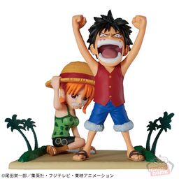 One Piece - Monkey D. Luffy - Nami - Log Stories - World Collectable Figure - Atarimaeda! ! ! ! ! (Bandai Spirits), Franchise: One Piece, Brand: Bandai Spirits, Release Date: 07. Mar 2024, Type: Prize, Dimensions: H=70mm (2.73in), Store Name: Nippon Figures