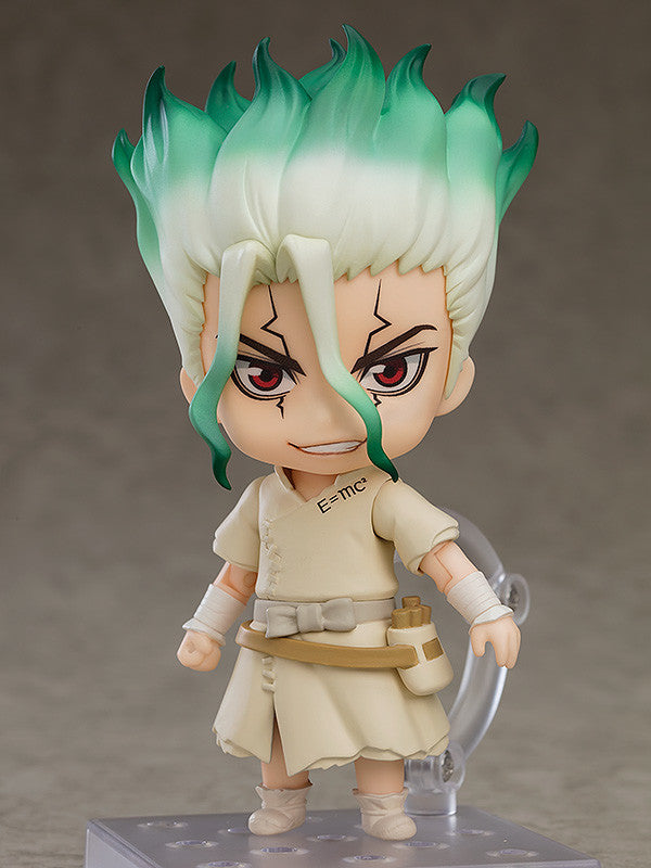 Dr. Stone - Ishigami Senku - Nendoroid #1262 - 2023 Re-release (Good Smile Company), Franchise: Dr. Stone, Brand: Good Smile Company, Release Date: 07. Aug 2023, Type: Nendoroid, Dimensions: H=100mm (3.9in), Store Name: Nippon Figures