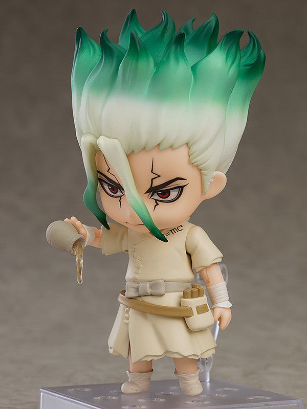 Dr. Stone - Ishigami Senku - Nendoroid #1262 - 2023 Re-release (Good Smile Company), Franchise: Dr. Stone, Brand: Good Smile Company, Release Date: 07. Aug 2023, Type: Nendoroid, Dimensions: H=100mm (3.9in), Store Name: Nippon Figures