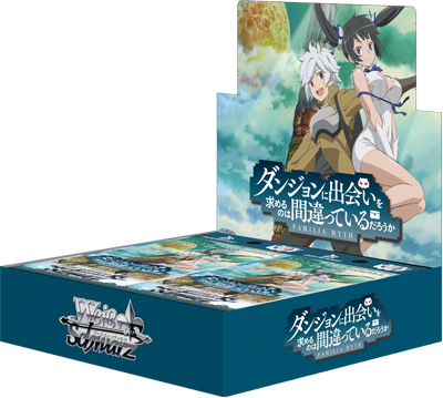 Is It Wrong to Try to Pick Up Girls in a Dungeon? - Weiss Schwarz Card Game - Booster Box, Franchise: Is It Wrong to Try to Pick Up Girls in a Dungeon?, Brand: Weiss Schwarz, Release Date: 2021-11-26, Type: Trading Cards, Cards per Pack: 9, Packs per Box: 16, Store Name: Nippon Figures