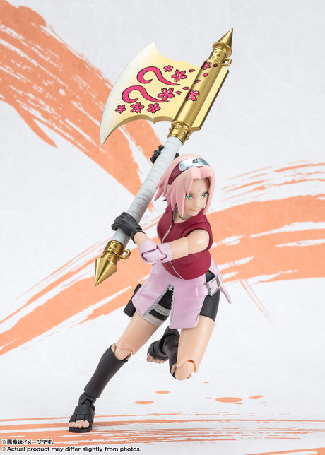 "Naruto Shippuden - Haruno Sakura - S.H.Figuarts - NARUTOP99 Edition (Bandai Spirits), Franchise: Naruto Shippuden, Brand: Bandai Spirits, Release Date: 30. Jun 2024, Type: Action, Dimensions: H=135mm (5.27in), Store Name: Nippon Figures"