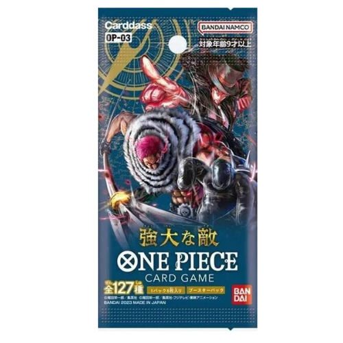 One Piece Card Game - Mighty Enemies - OP-03 - Booster Box, Franchise: One Piece, Brand: Bandai, Release Date: 2023-02-14, Type: Trading Cards, Packs per Box: 24 packs, Cards per Pack: 6 cards, Nippon Figures