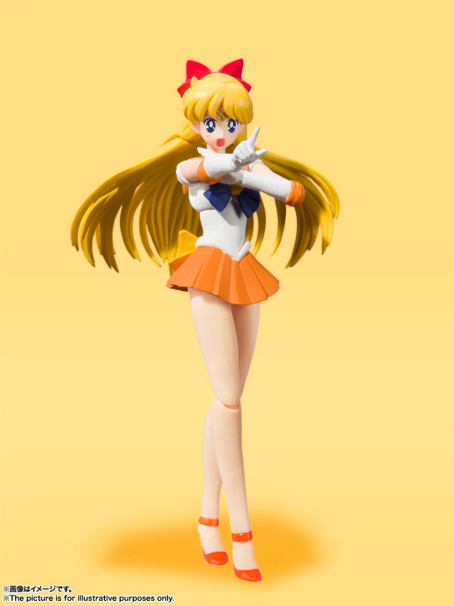Bishoujo Senshi Sailor Moon - Sailor Venus - S.H.Figuarts - Animation Color Edition - 2023 Re-release (Bandai Spirits), Franchise: Bishoujo Senshi Sailor Moon, Brand: Bandai Spirits, Release Date: 30. Nov 2023, Type: Action, Dimensions: H=140mm (5.46in), Store Name: Nippon Figures